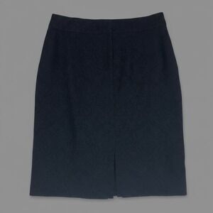 Vintage Central Falls Black Jacquard Pencil Skirt Women's 6 USA 🇺🇸